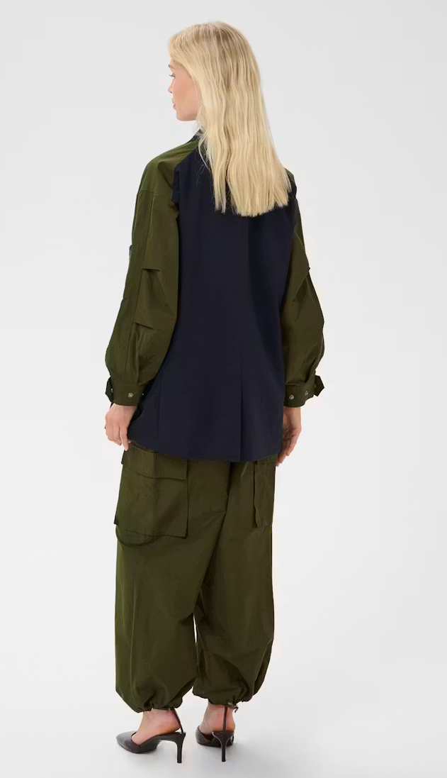 Culture Blazer Blauw/Kaki