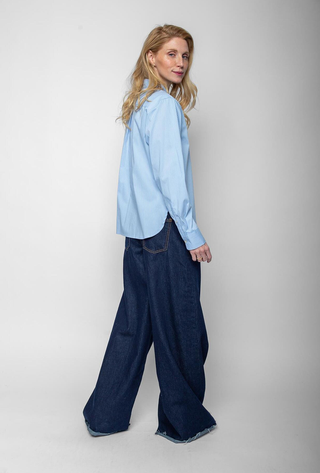 Emily Blouse Streep Das Lichtblauw