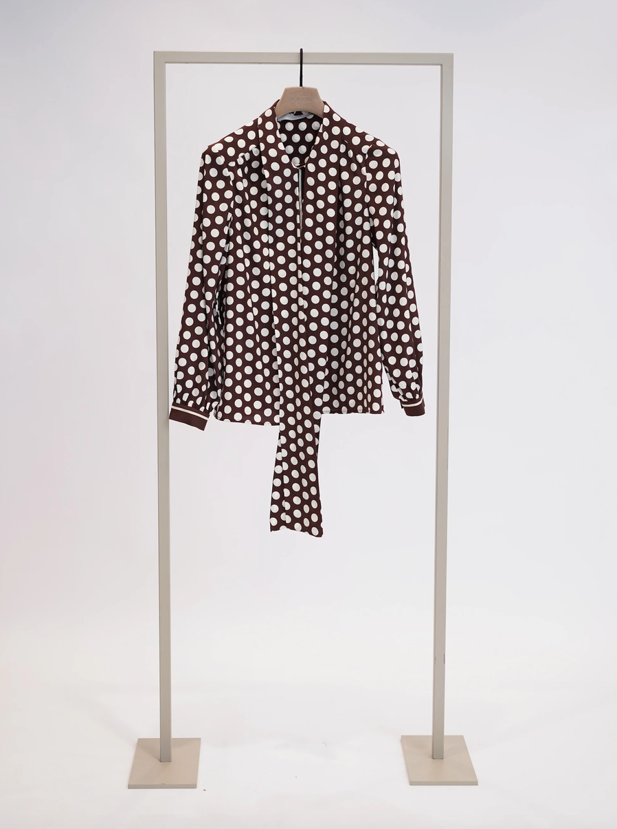 Herzens Blouse Polkadot Bruin