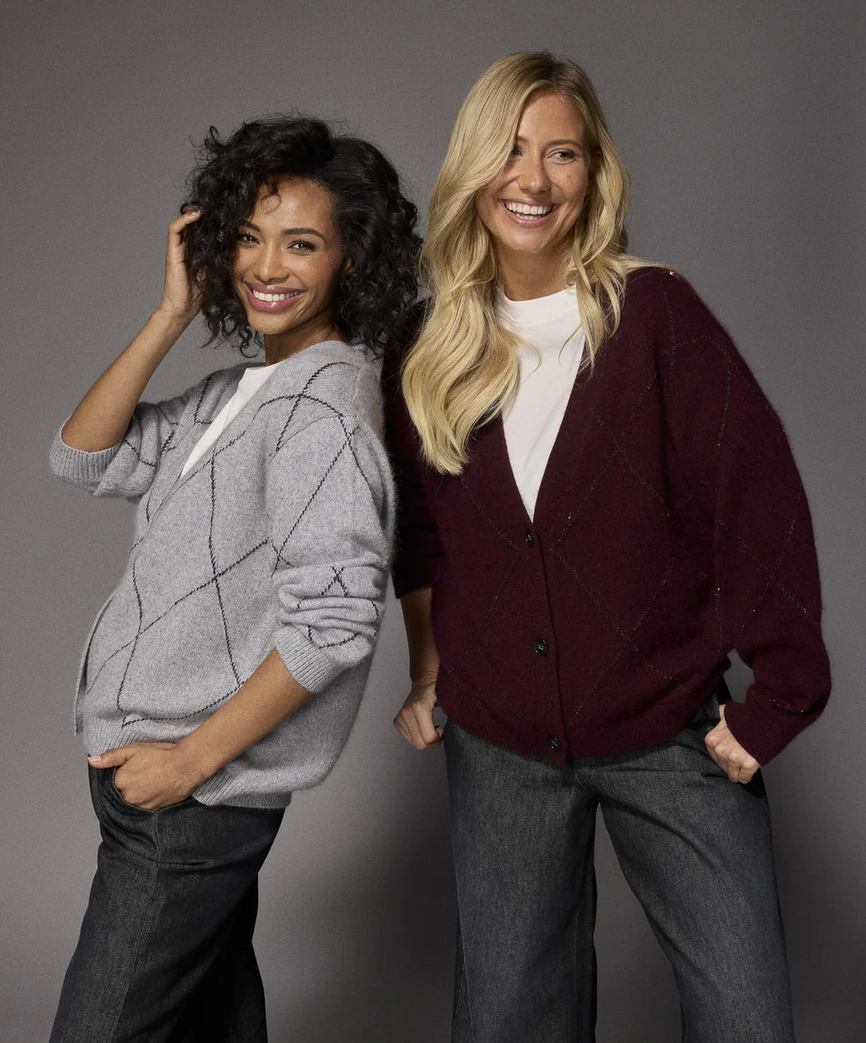 LALOTTI Cardigan Bordeaux Glitter