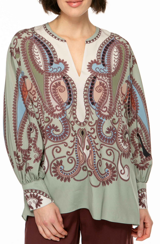 IVI Tuniek Print Olijfgroen