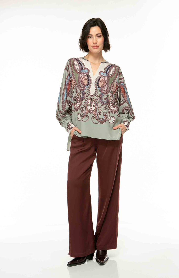 IVI Tuniek Print Olijfgroen
