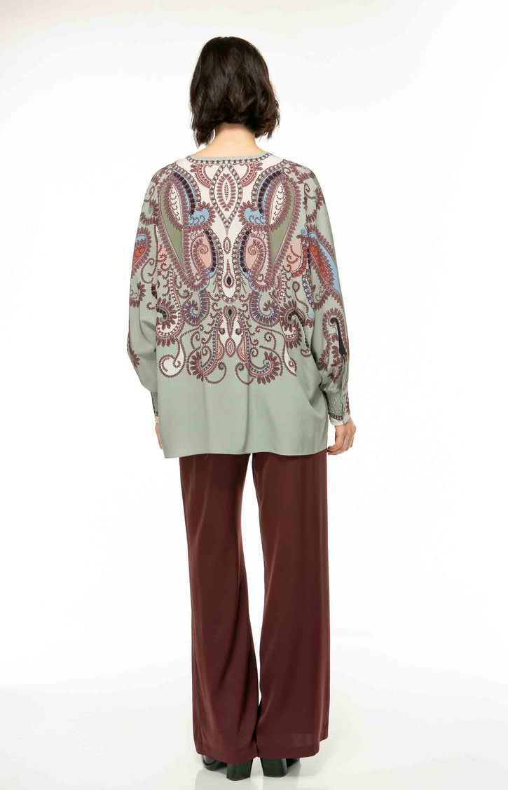 IVI Tuniek Print Olijfgroen