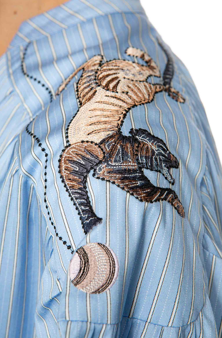 IVI Tuniek Print Lichtblauw