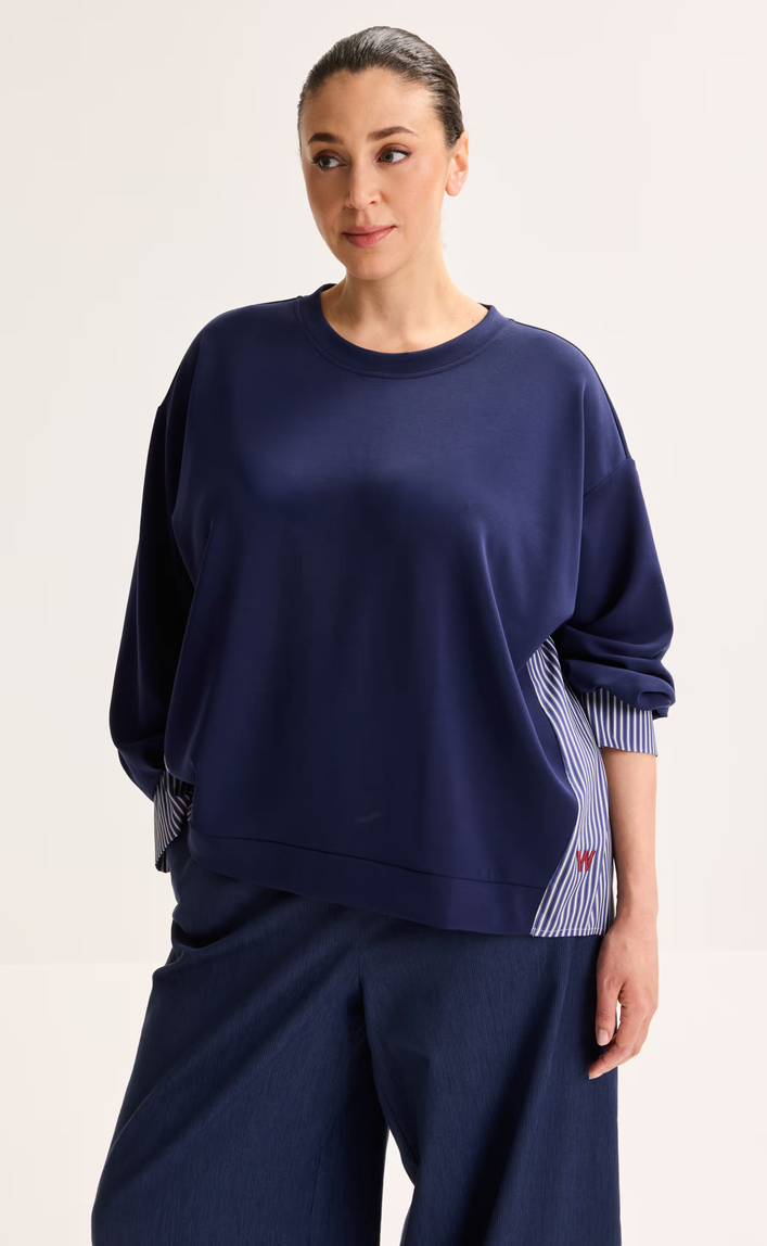 Améline Blouse Blauw Streep