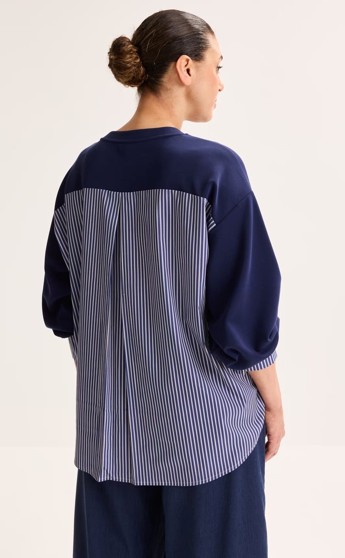 Améline Blouse Blauw Streep