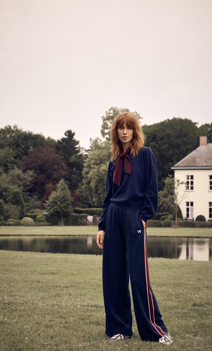 Améline Pantalon Blauw Streep