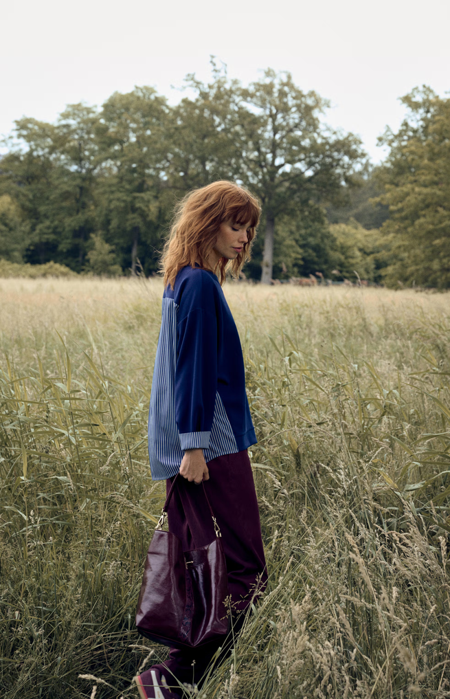Améline Blouse Blauw Streep