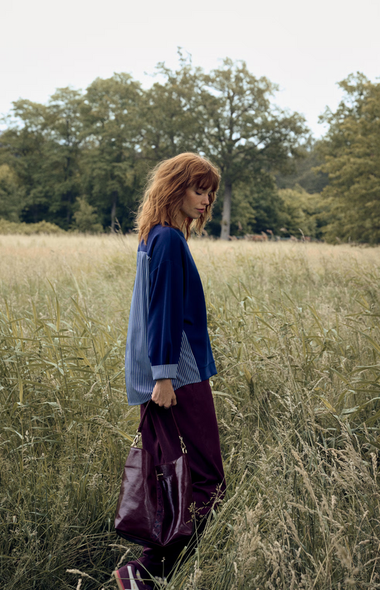 Améline Blouse Blauw Streep