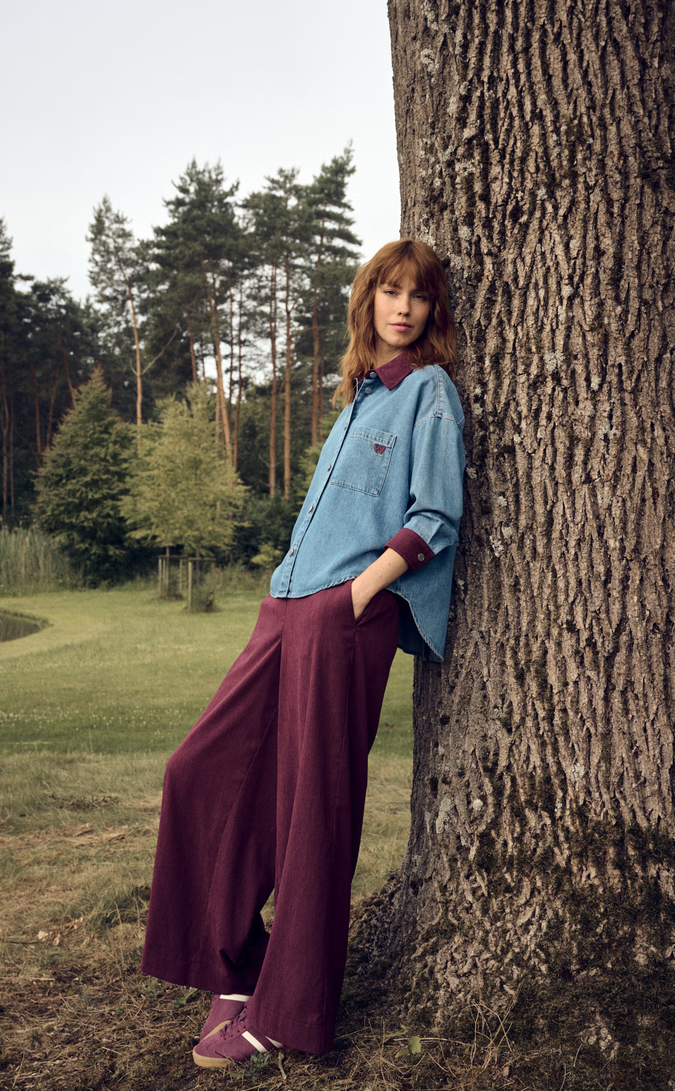 Améine Pantalon Bordeaux