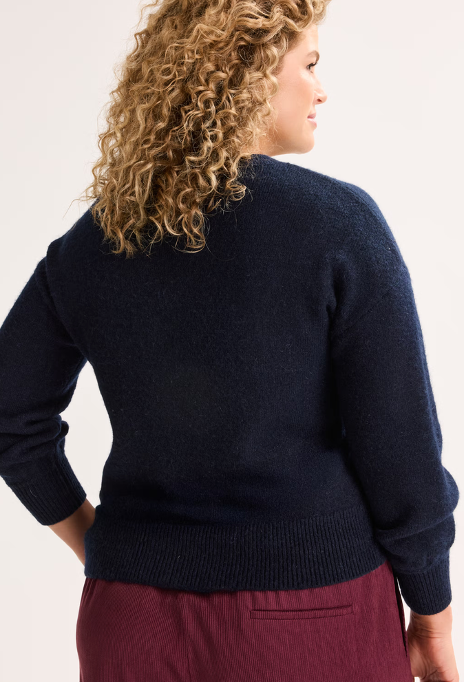 Améline Pull Print Donkerblauw