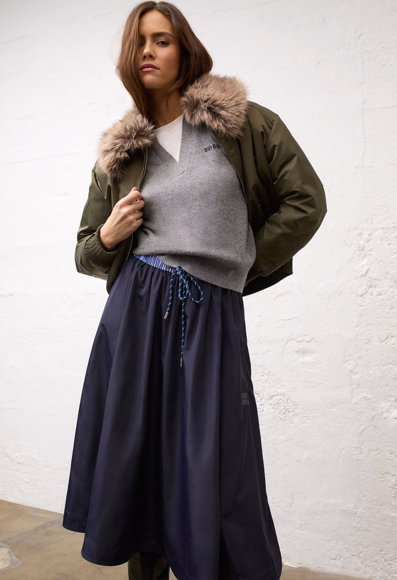 Oui Knit Grijs