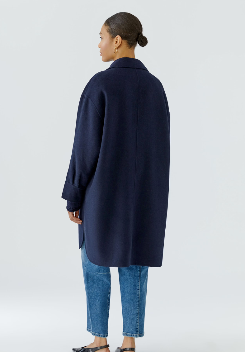 Oui Mantel Blauw