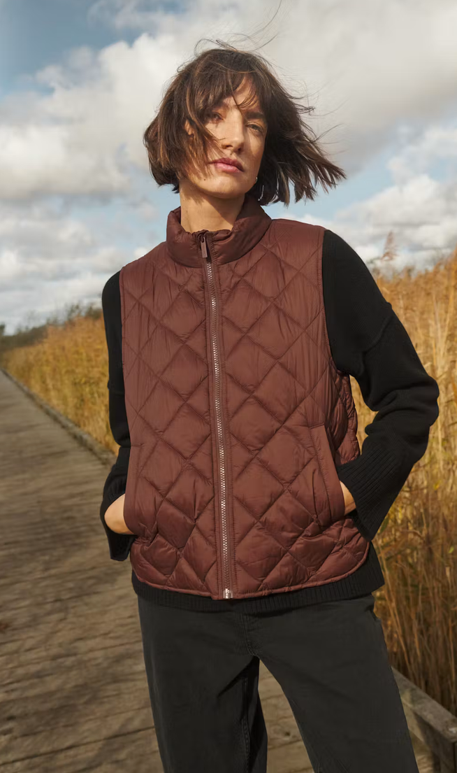 Part Two Bodywarmer Camel