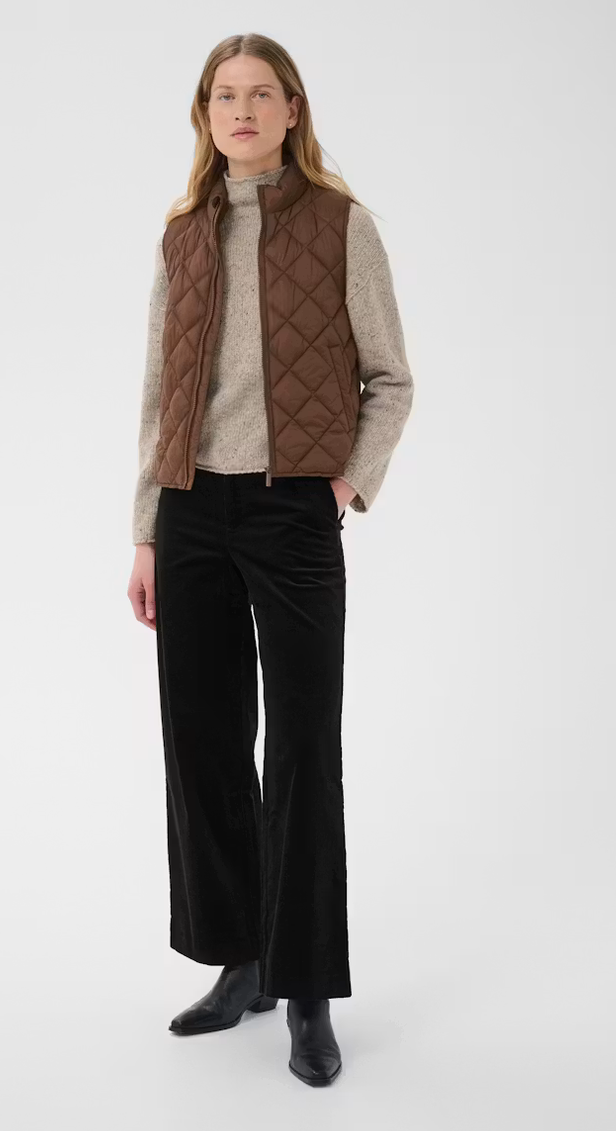 Part Two Bodywarmer Camel
