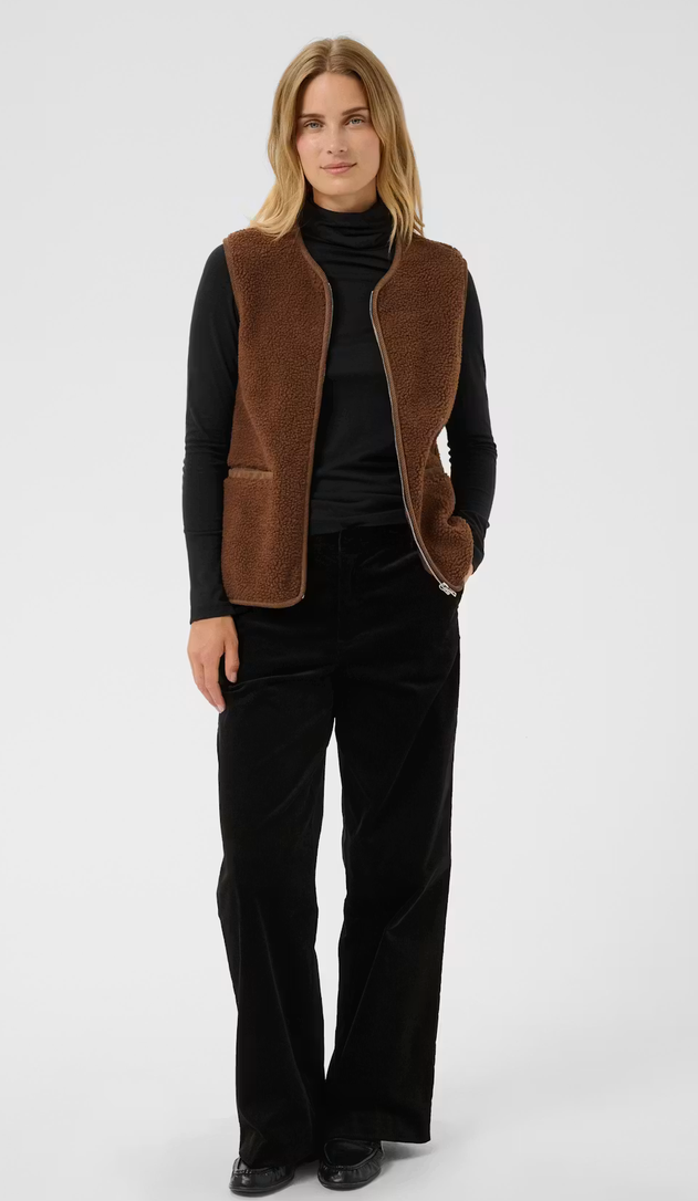Part Two Bodywarmer Teddy Camel