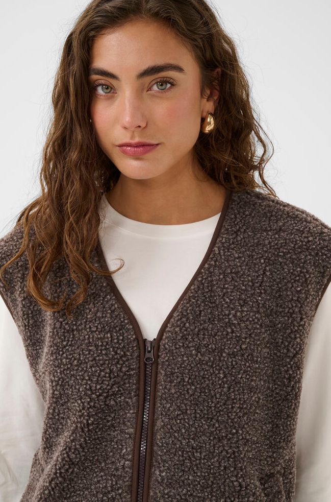 Culture Bodywarmer Bruin