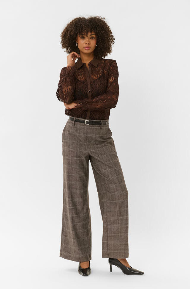 Culture Blouse Kant Bruin