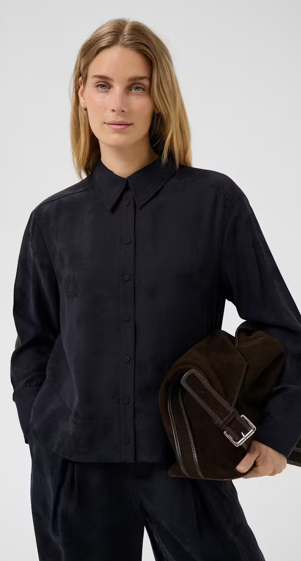 Part Two Blouse Print Donkerblauw