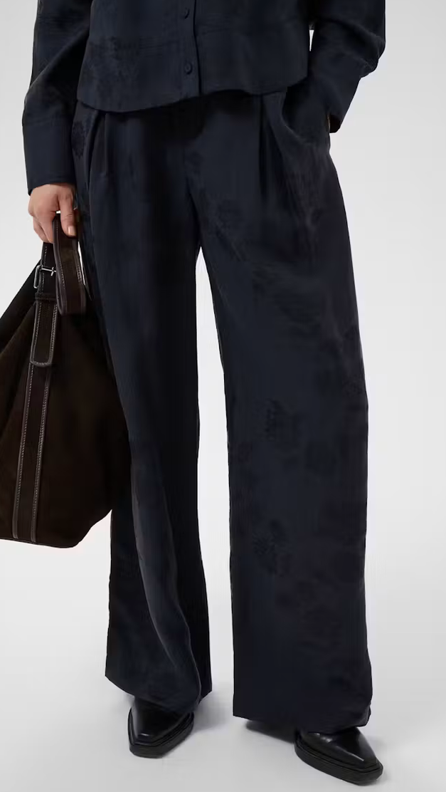 Part Two Pantalon Print Donkerblauw