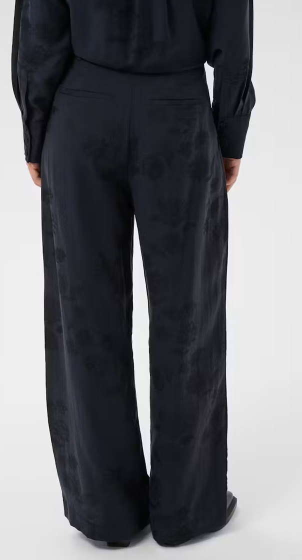 Part Two Pantalon Print Donkerblauw