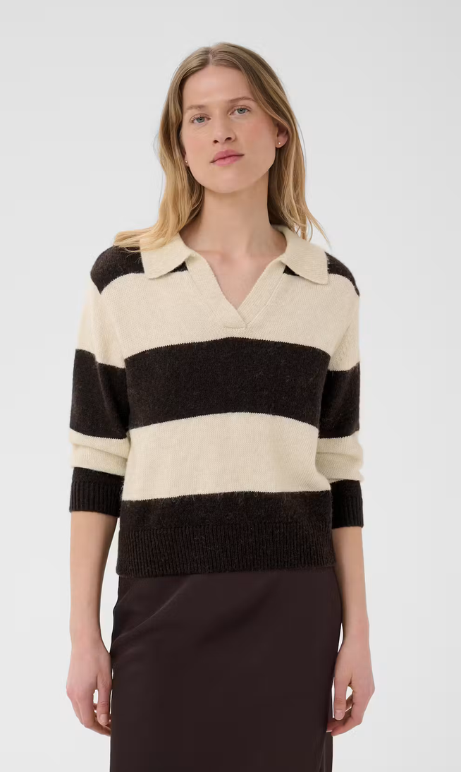 Part Two Pull Streep Bruin/Beige
