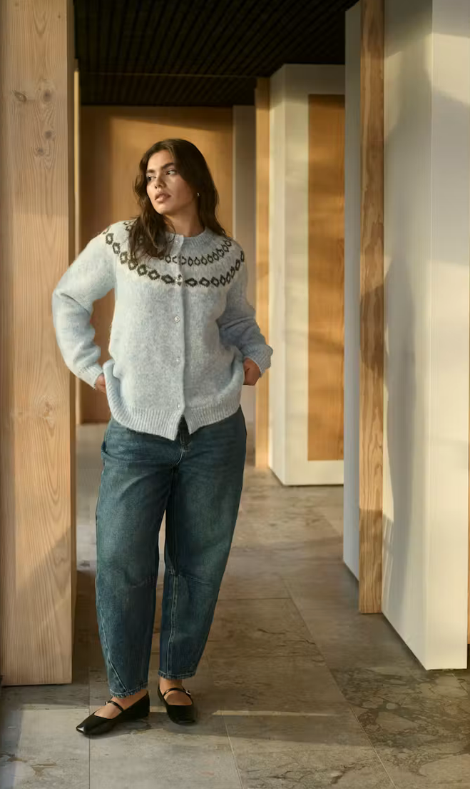 Kaffe Curve Jeans Barrel Blauw