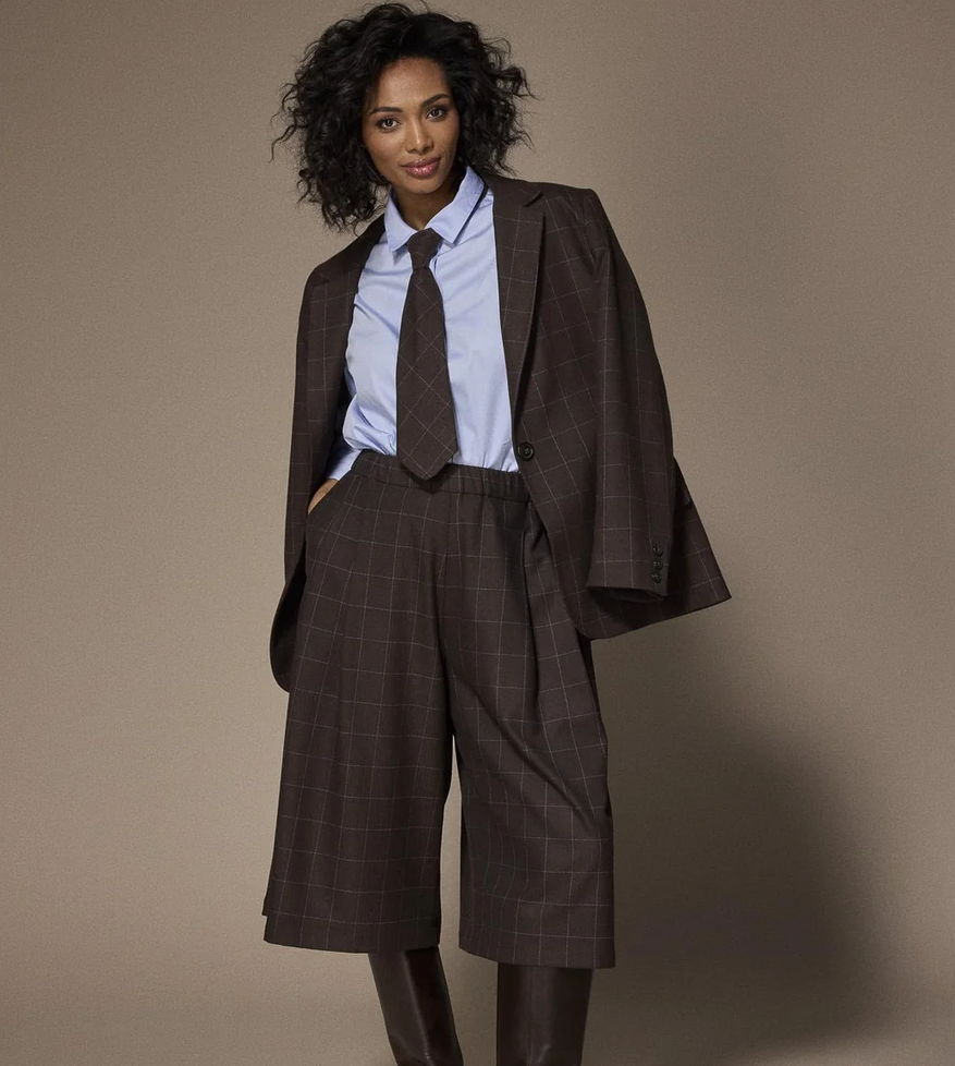 LALOTTI Blazer Ruit Bruin