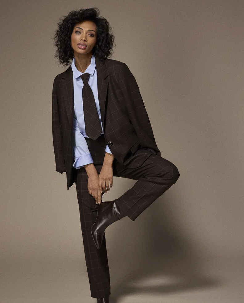 LALOTTI Pantalon Ruit Bruin
