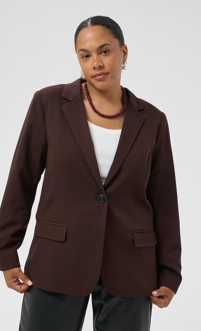 Kaffe Curve Blazer Bruin