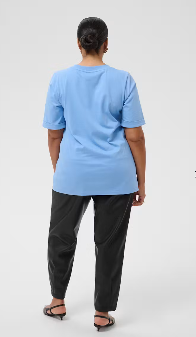 Kaffe Curve Tshirt Lichtblauw
