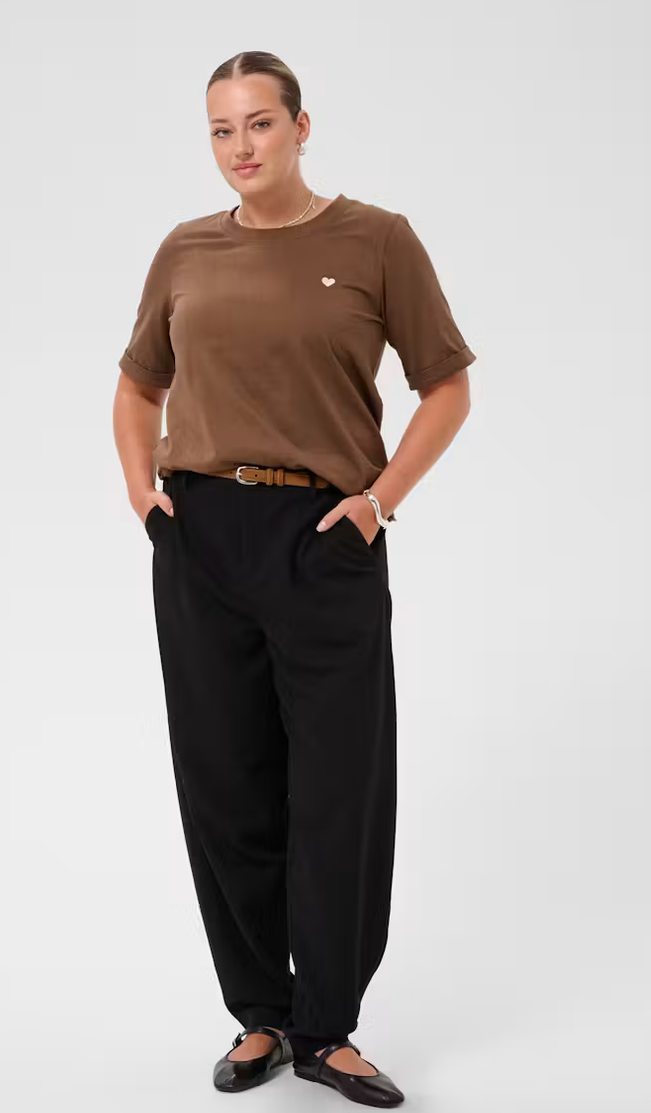 Kaffe Curve Tshirt Camel