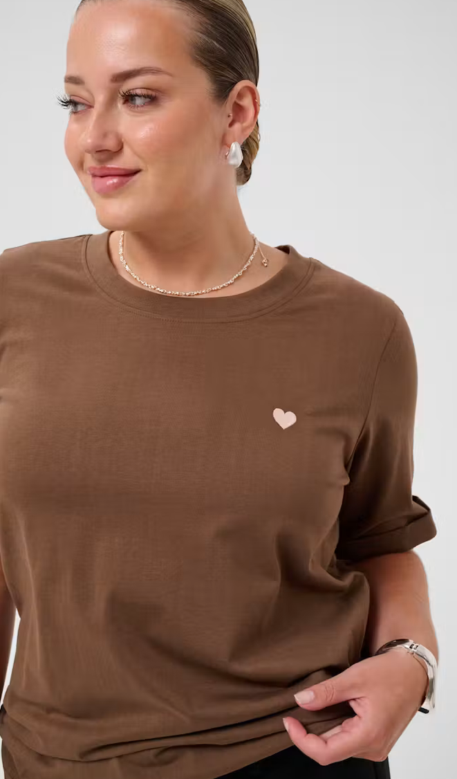 Kaffe Curve Tshirt Camel