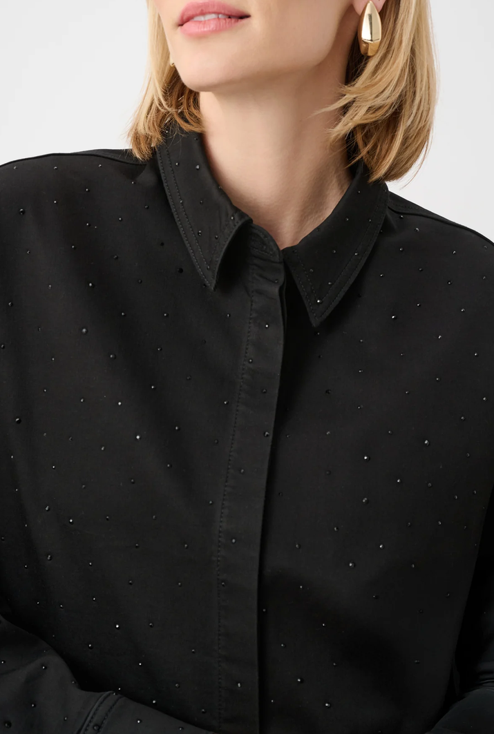 Ribkoff Jeansvest Glitter Zwart