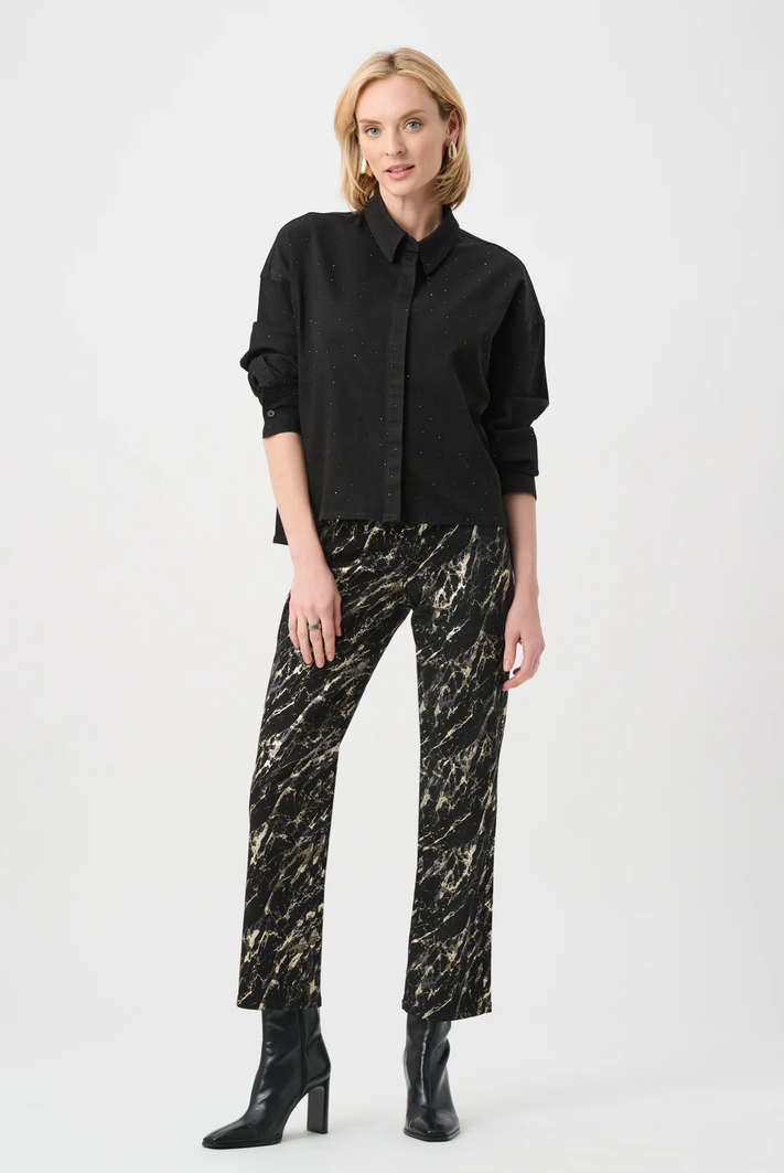 Ribkoff Jeansvest Glitter Zwart