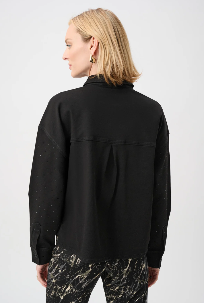 Ribkoff Jeansvest Glitter Zwart