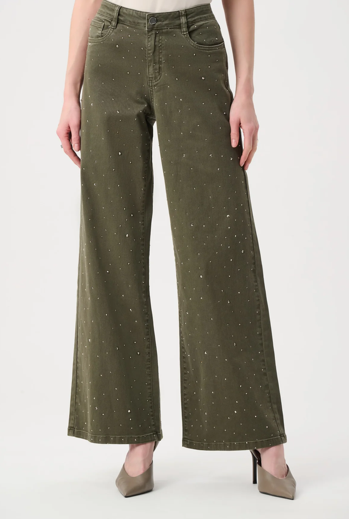 Ribkoff Pantalon Jeans Kaki Glitter
