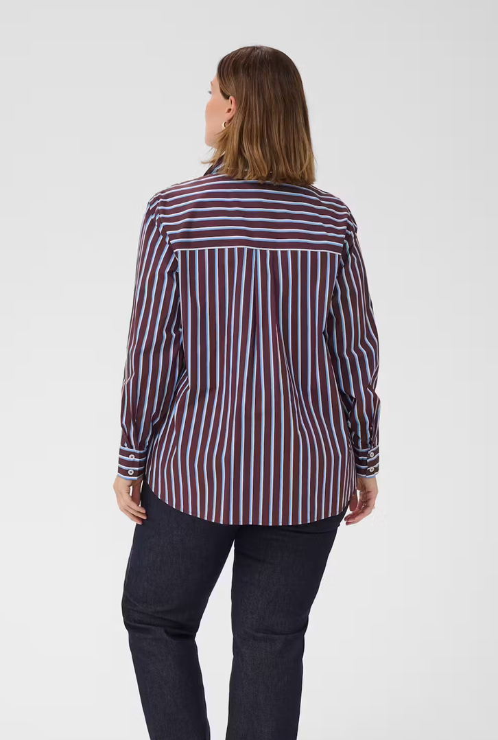 Kaffe Curve Blouse Streep Bordeaux