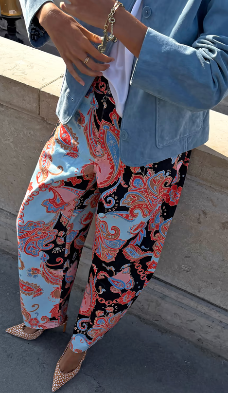 NFD Barrel Jeans Print