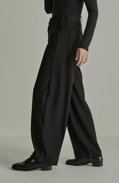 Parami Becca Crepe Pantalon Zwart