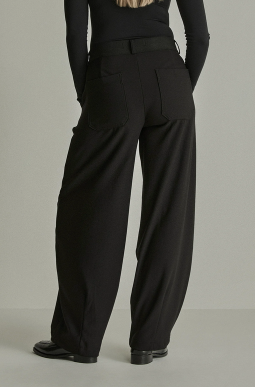 Parami Becca Crepe Pantalon Zwart