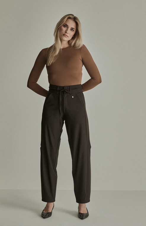 Parami Coco Crepe Pantalon Bruin