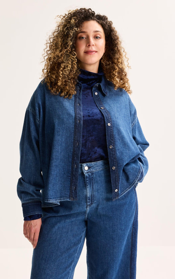 Améline Jeanshemd Blauw