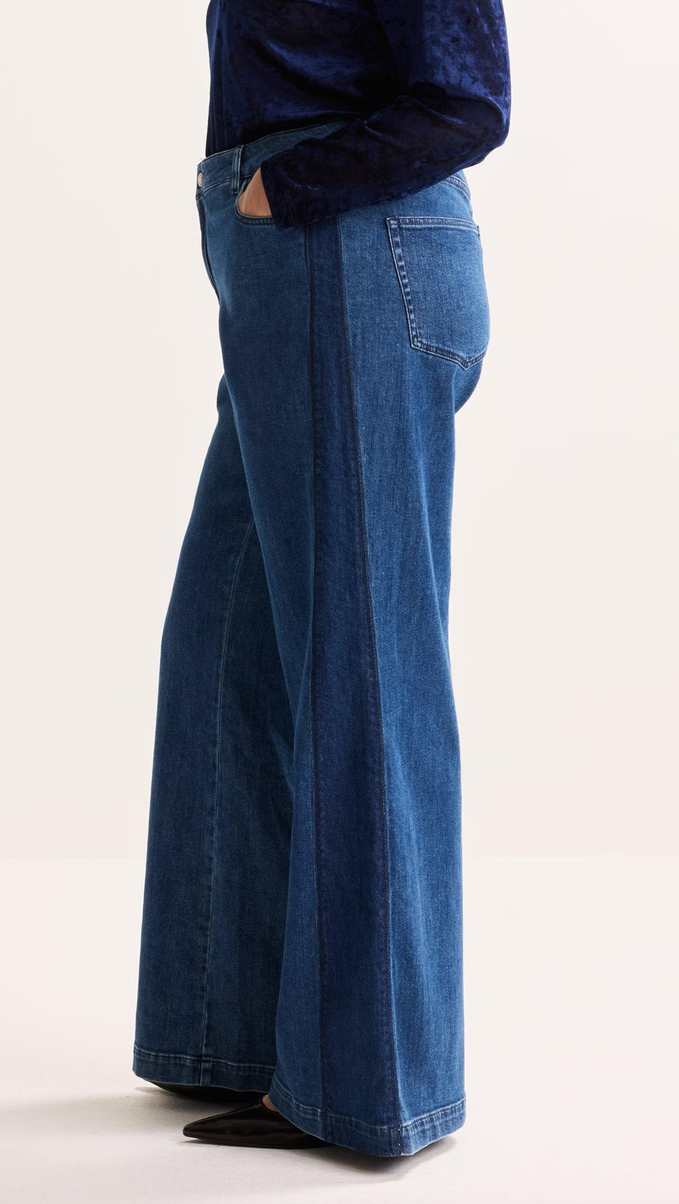 Améline Pantalon Jeans Blauw