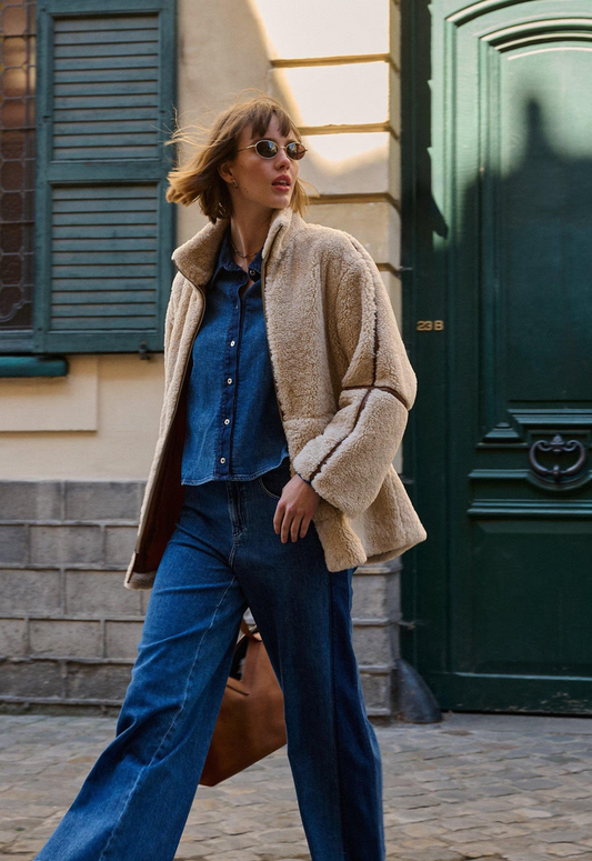 Améline Pantalon Jeans Blauw