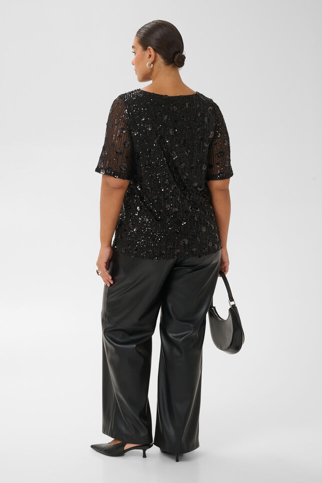Kaffe Curve Blouse Glitter Zwart
