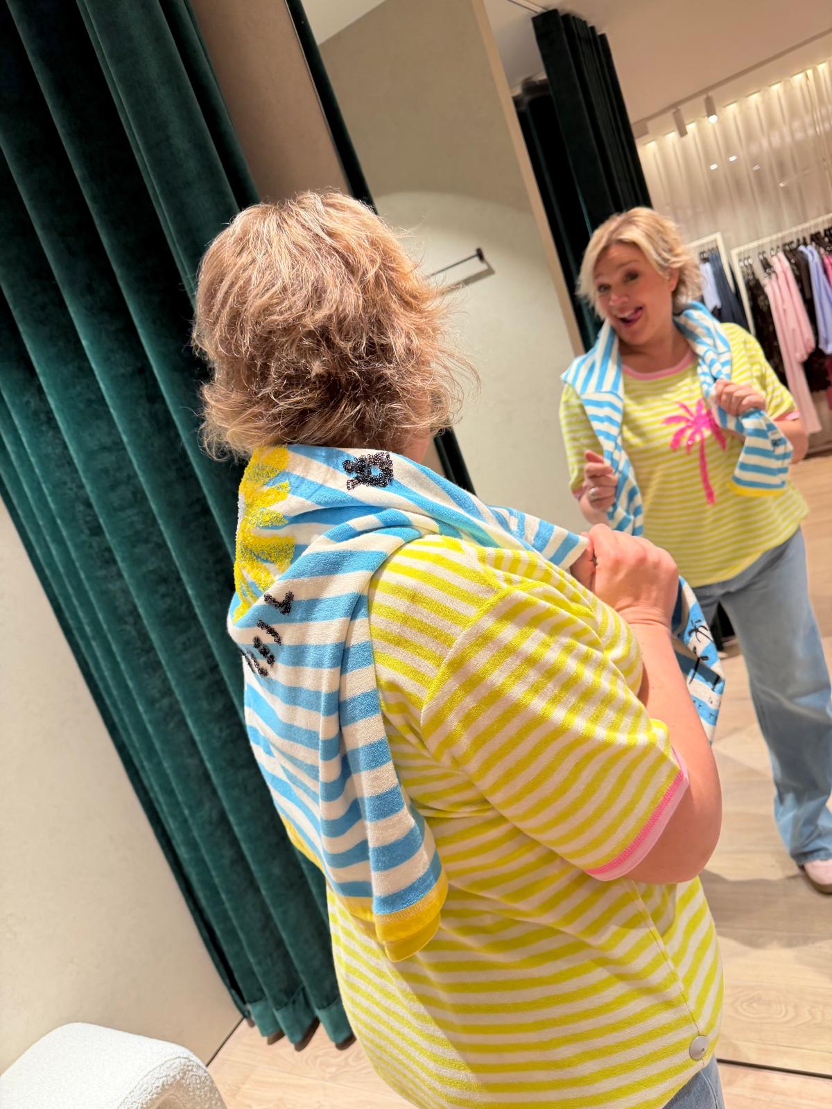 Grace Sweater Streep/Lichtblauw
