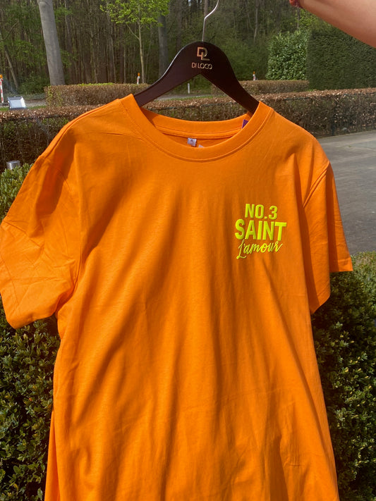 Pinned Tshirt Oranje/Geel