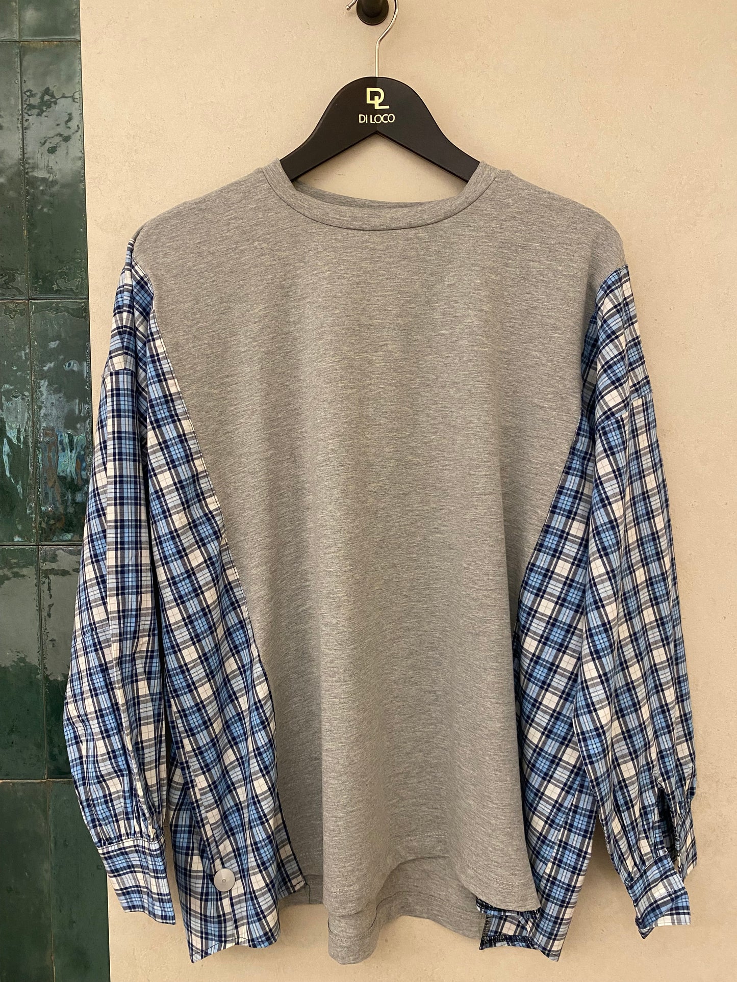 Black Rose Blouse Grijs/Ruit
