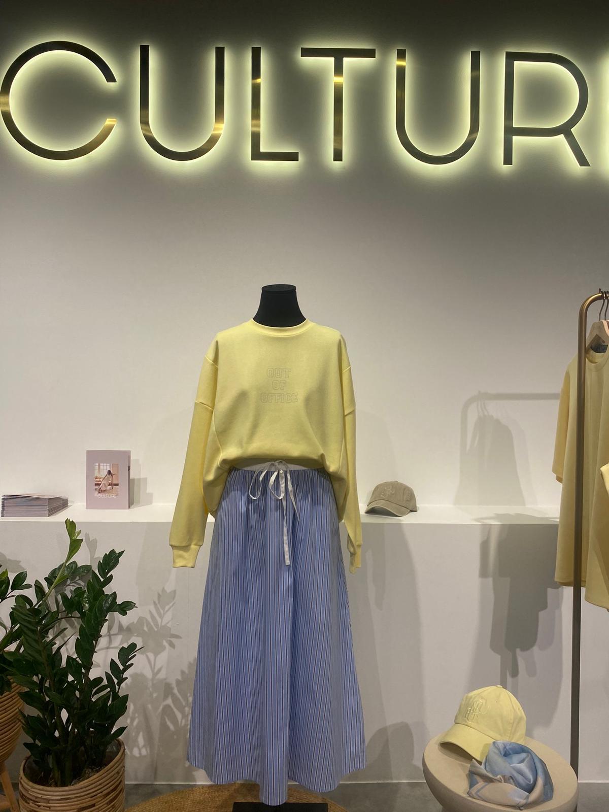 Culture Rok Lang Streep Blauw
